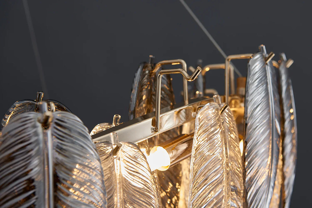 Llona Contemporary 8-Light Plume Chandelier