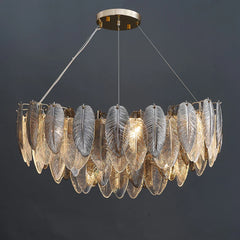 Llona Contemporary 8-Light Plume Chandelier