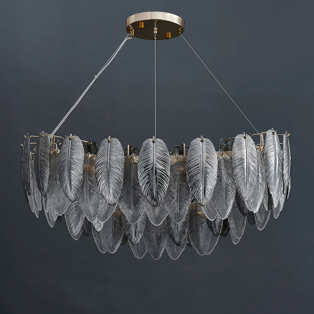Llona Contemporary 8-Light Plume Chandelier