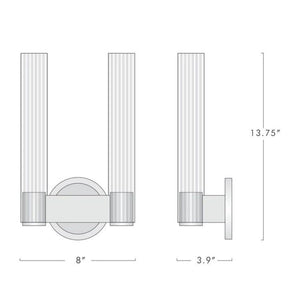 Candle Handmade Double Sconce