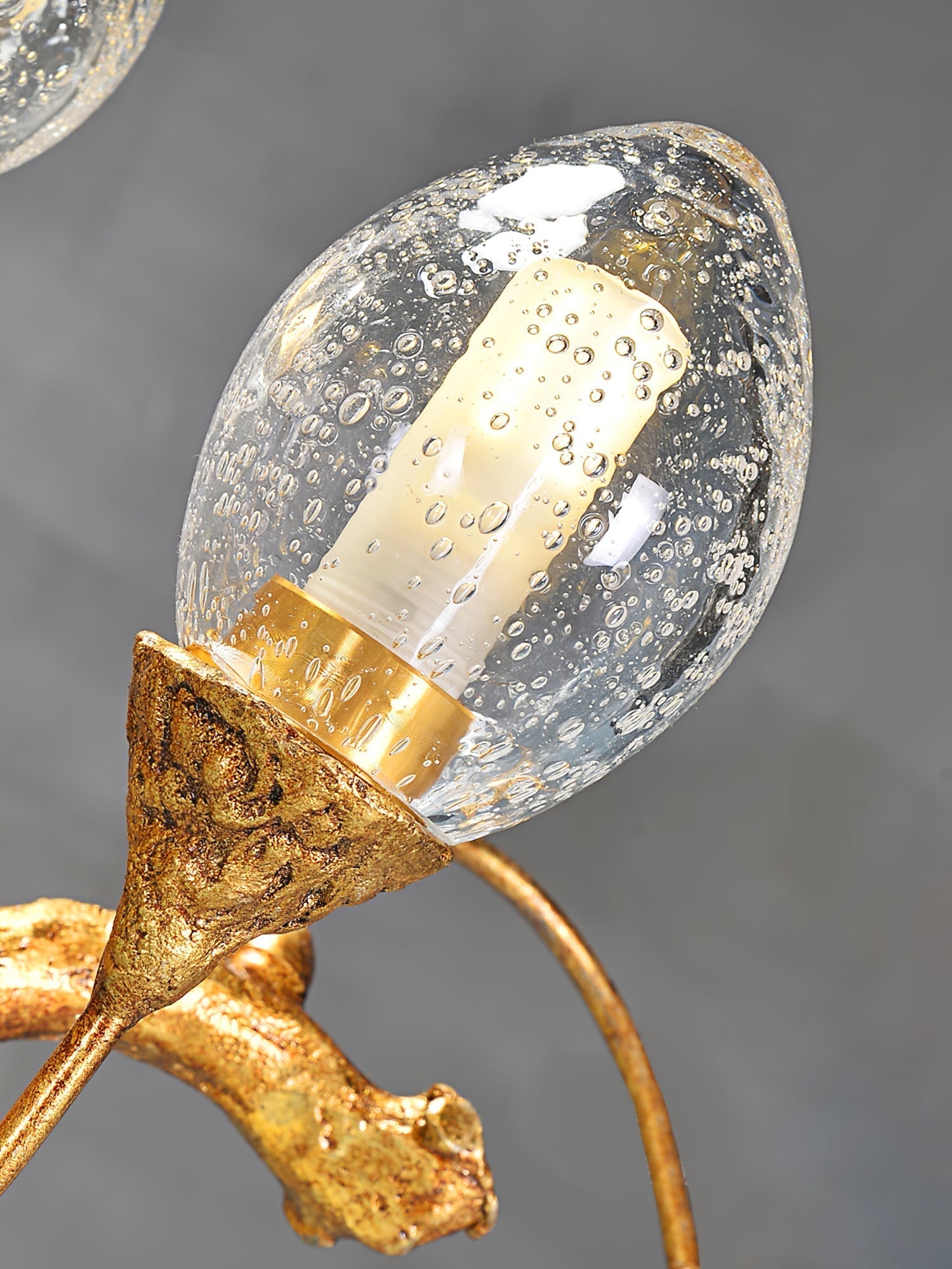 Lotus Bud Brass Chandeliers