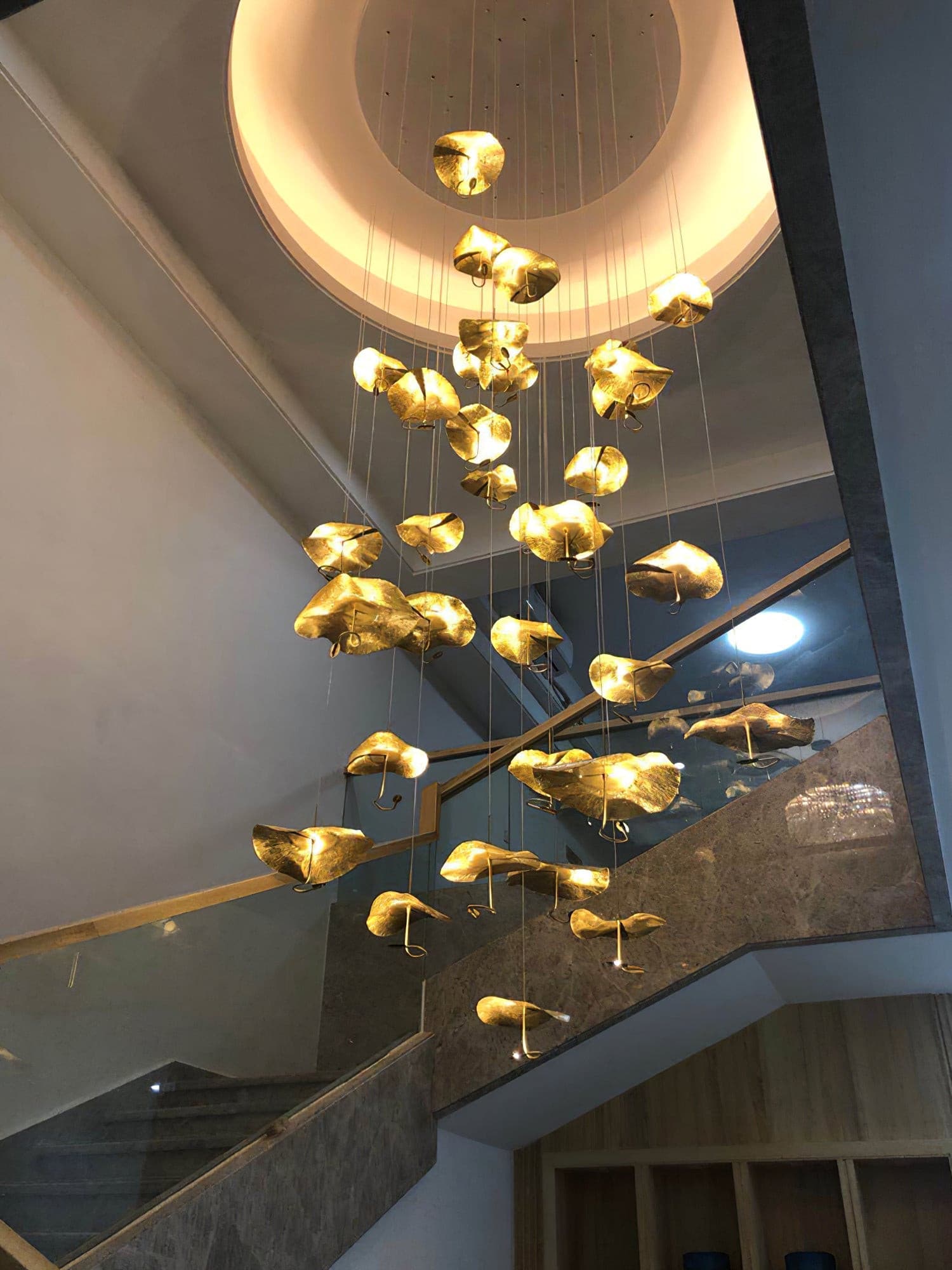 Naniv Lotus Leaf Chandelier