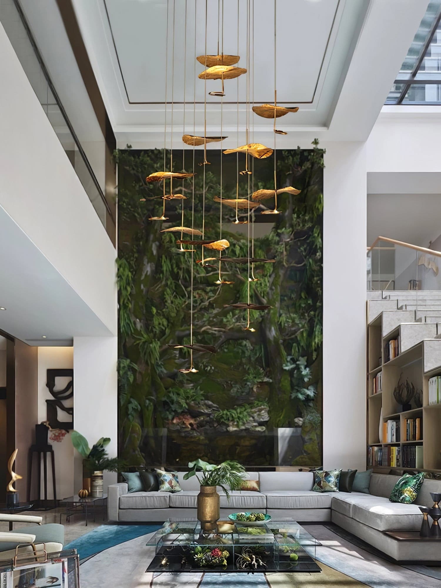 Naniv Lotus Leaf Chandelier