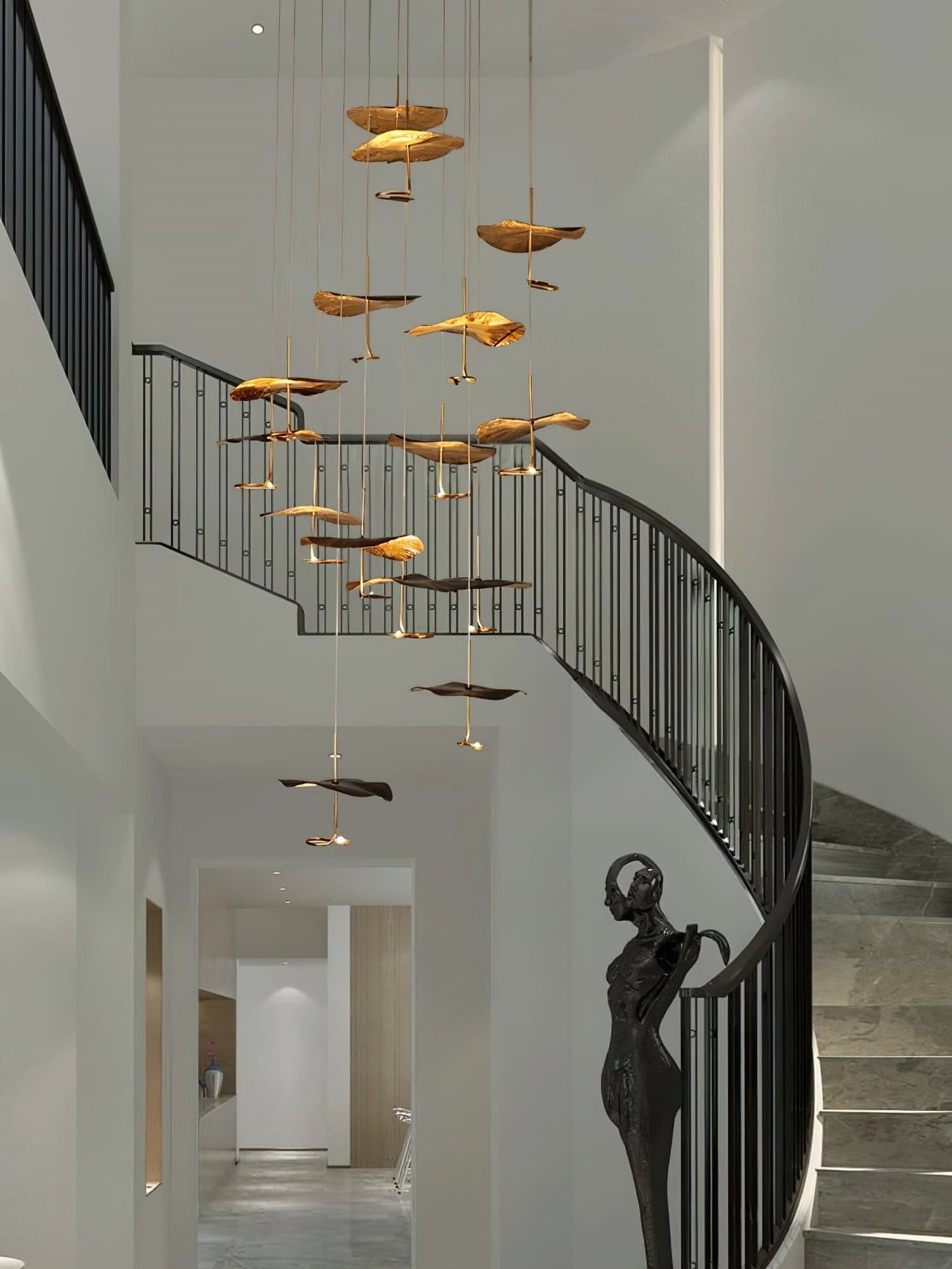 Naniv Lotus Leaf Chandelier