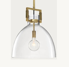 MACHINIST GLASS CLOCHE PENDANT