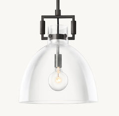 MACHINIST GLASS CLOCHE PENDANT