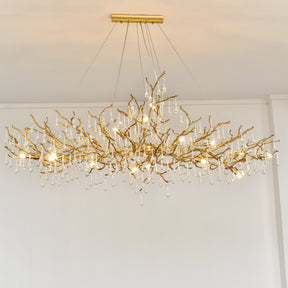 Lio Oval Branch Teardrop Chandelier