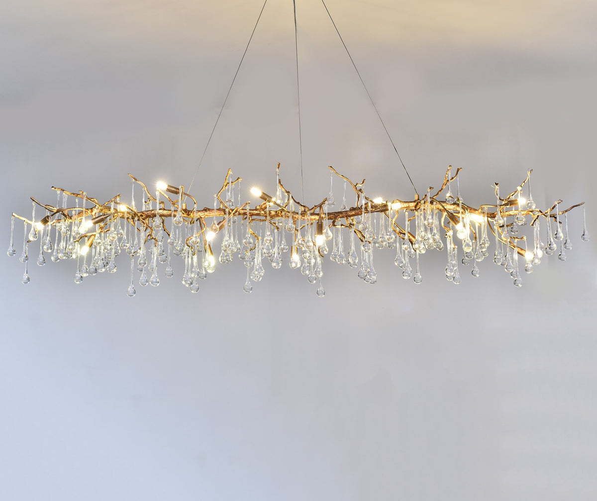 Lio Linear Organic Branch  Chandelier