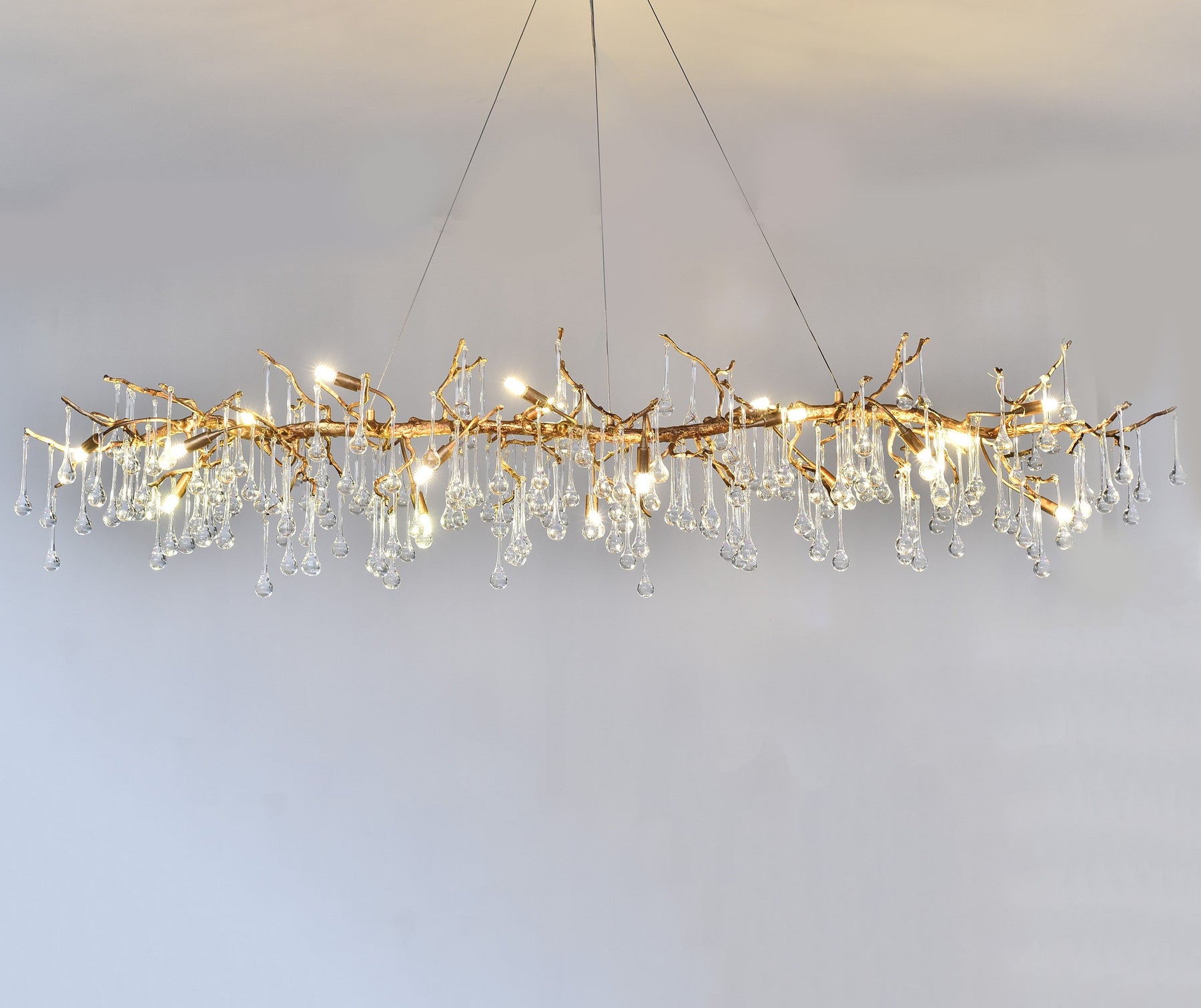 Lio Linear Organic Branch  Chandelier