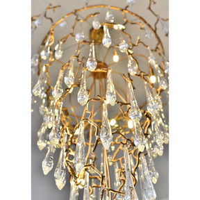 Lio Round Foyer Branch Teardrop Chandelier