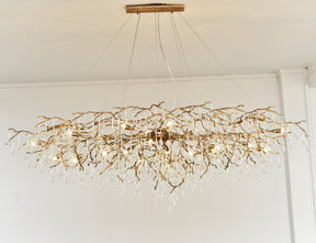 Lio Oval Branch Teardrop Chandelier