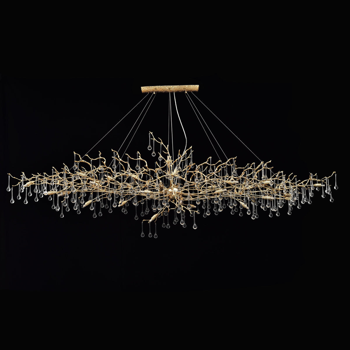 Lio Oval Branch Teardrop Chandelier