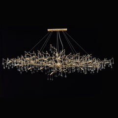 Lio Oval Branch Teardrop Chandelier