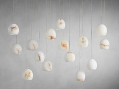 Alabaster Maeva Rectangular Chandelier 7 Lights / 15 Lights / 30 Lights
