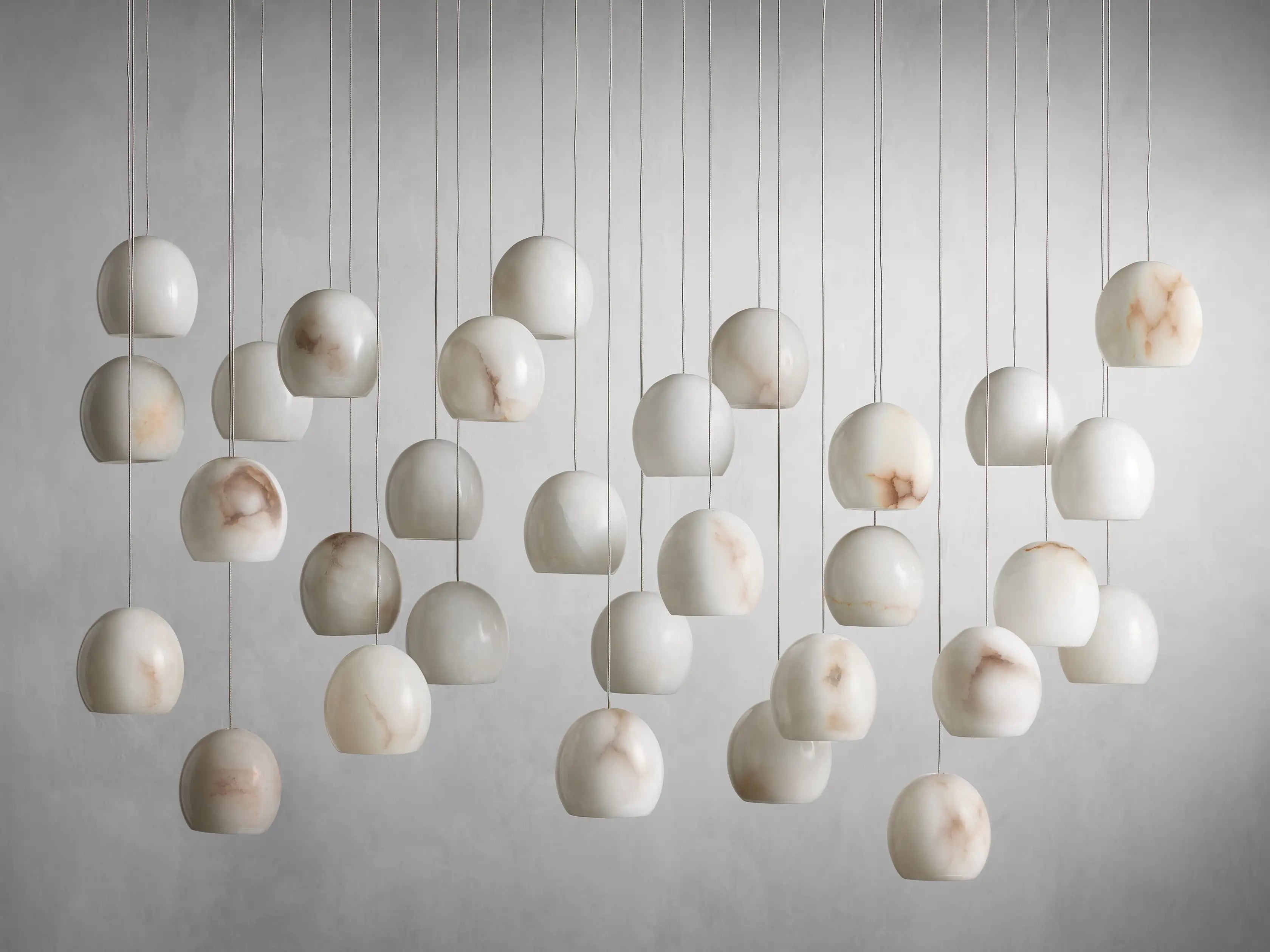 Alabaster Maeva Rectangular Chandelier 7 Lights / 15 Lights / 30 Lights