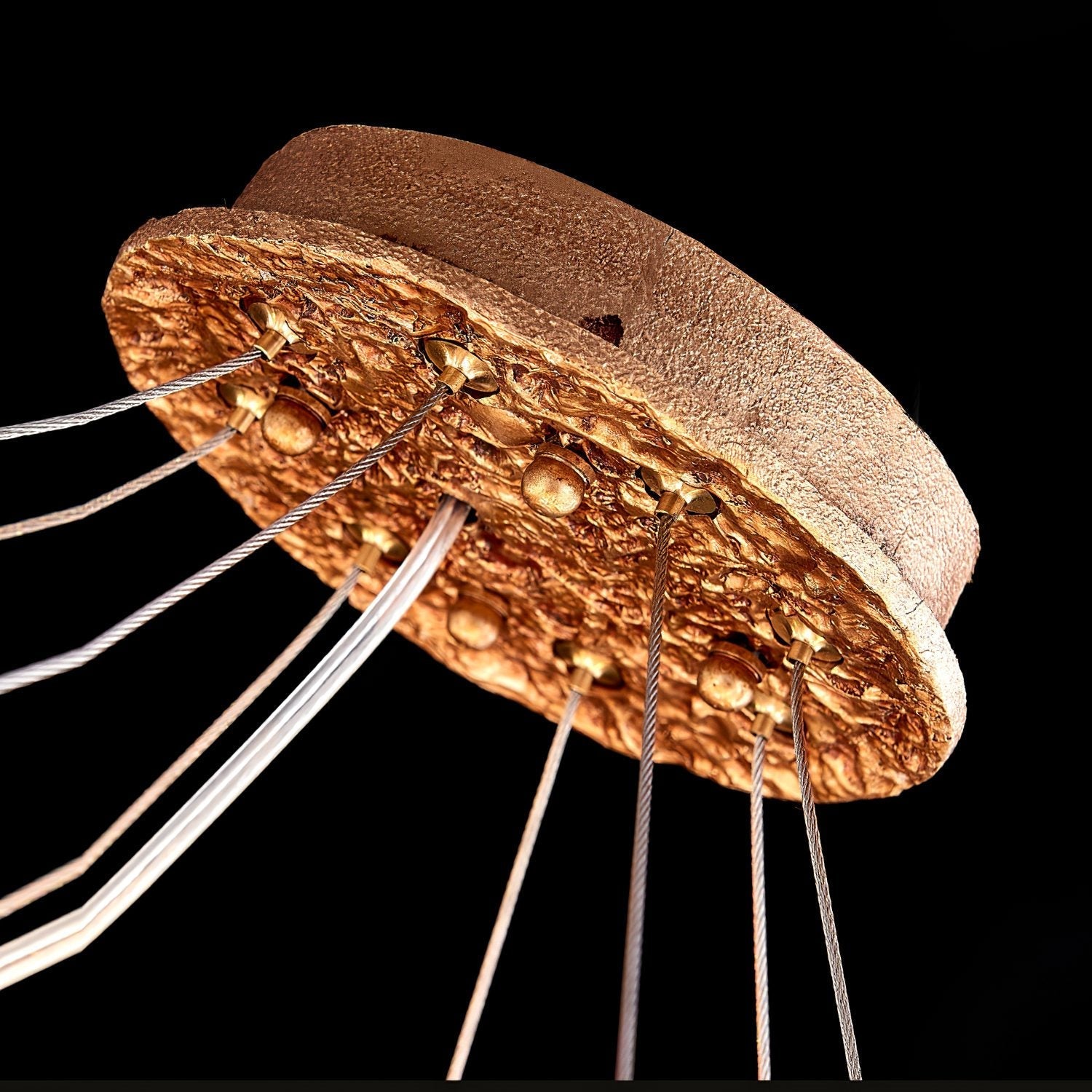 Flora Leaf Branch Brass Chandelier