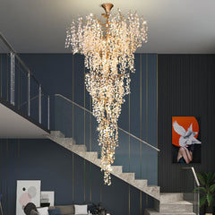 Arianna Blossom Petal Detail Grand Staircase Chandelier