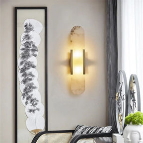 Dina Alabaster Linear Sconce