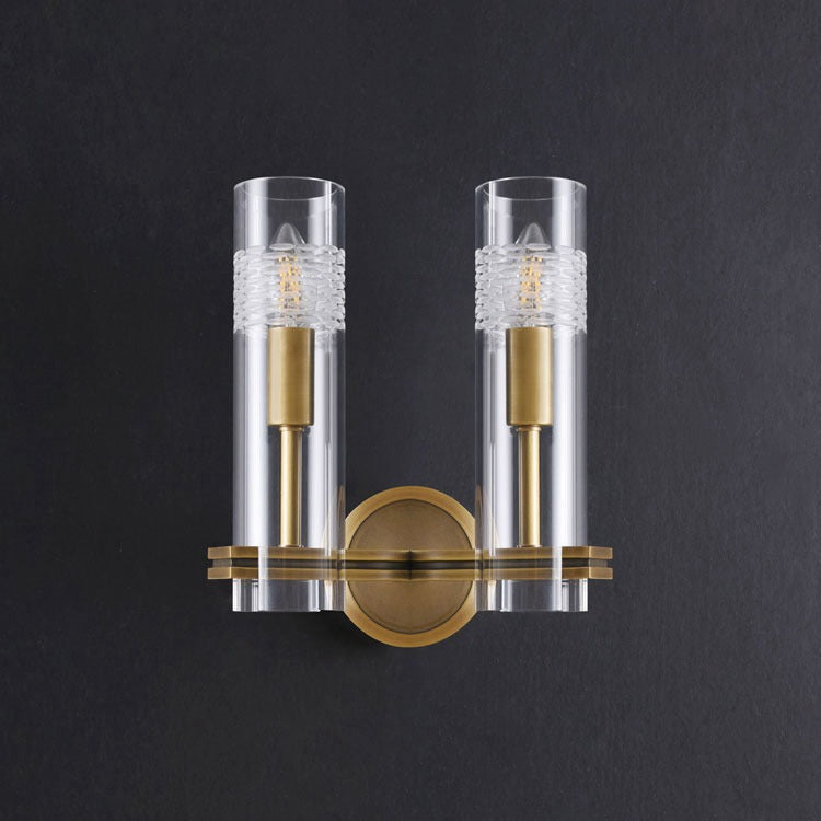 Modol Glass Tube Wall Sconce, 2-Head