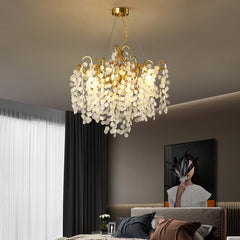 Diana Blossom Modern White Chandelier