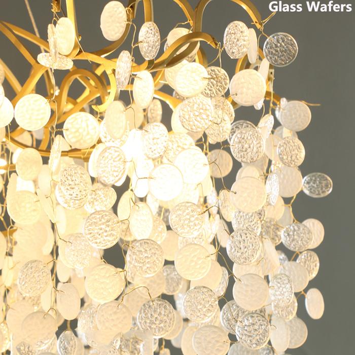 Diana Blossom Modern White Chandelier