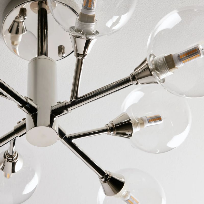 Modern Apolo Glass Ball Flushmount