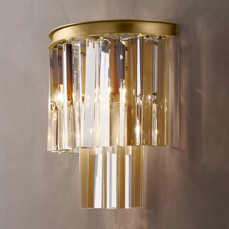 Odeo Crystal Multi-Tier Wall Sconce