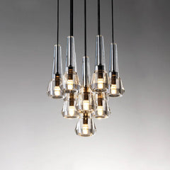 Modernity Cone Crystal Pendant Chandelier