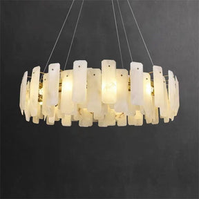 Alabaster Round Chandelier