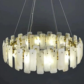 Alabaster Round Chandelier