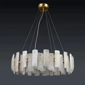 Alabaster Round Chandelier