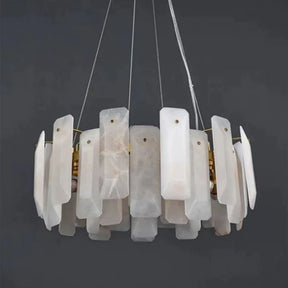 Alabaster Round Chandelier