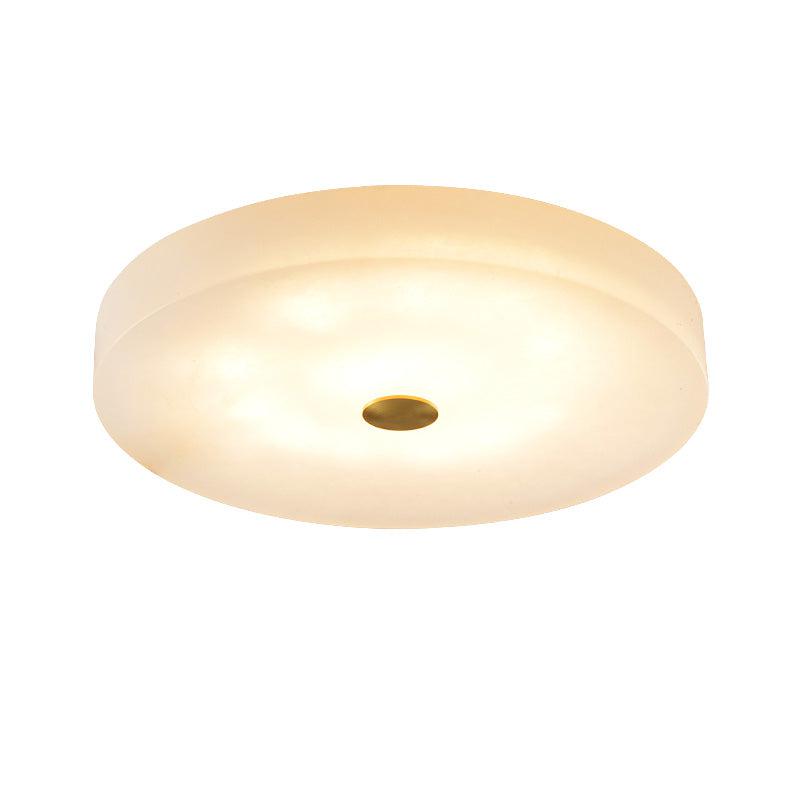 Theseus Alabaster Anne Flush Mounted Round Led Chandelier