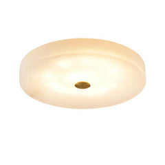 Theseus Alabaster Anne Flush Mounted Round Led Chandelier