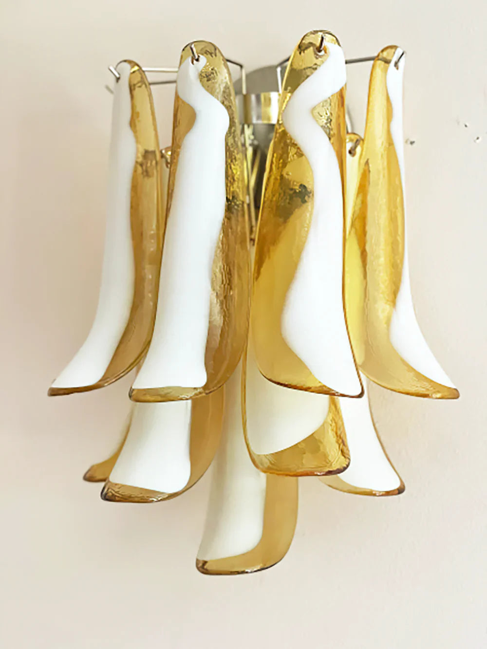 Vintage Murano Caramel Wall Lights 13.8"