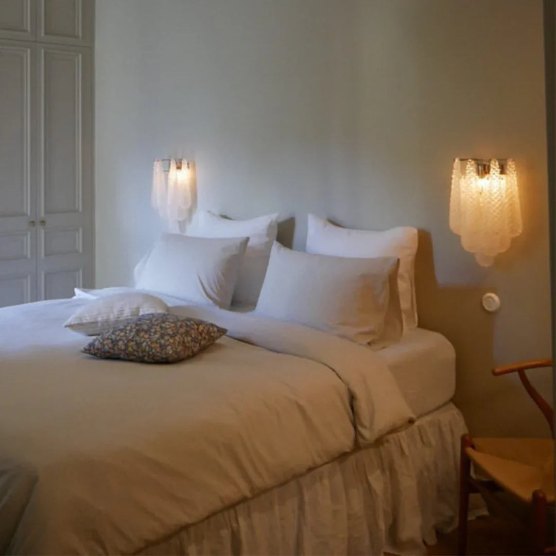 Murano Petals White Wall Light 13.4"