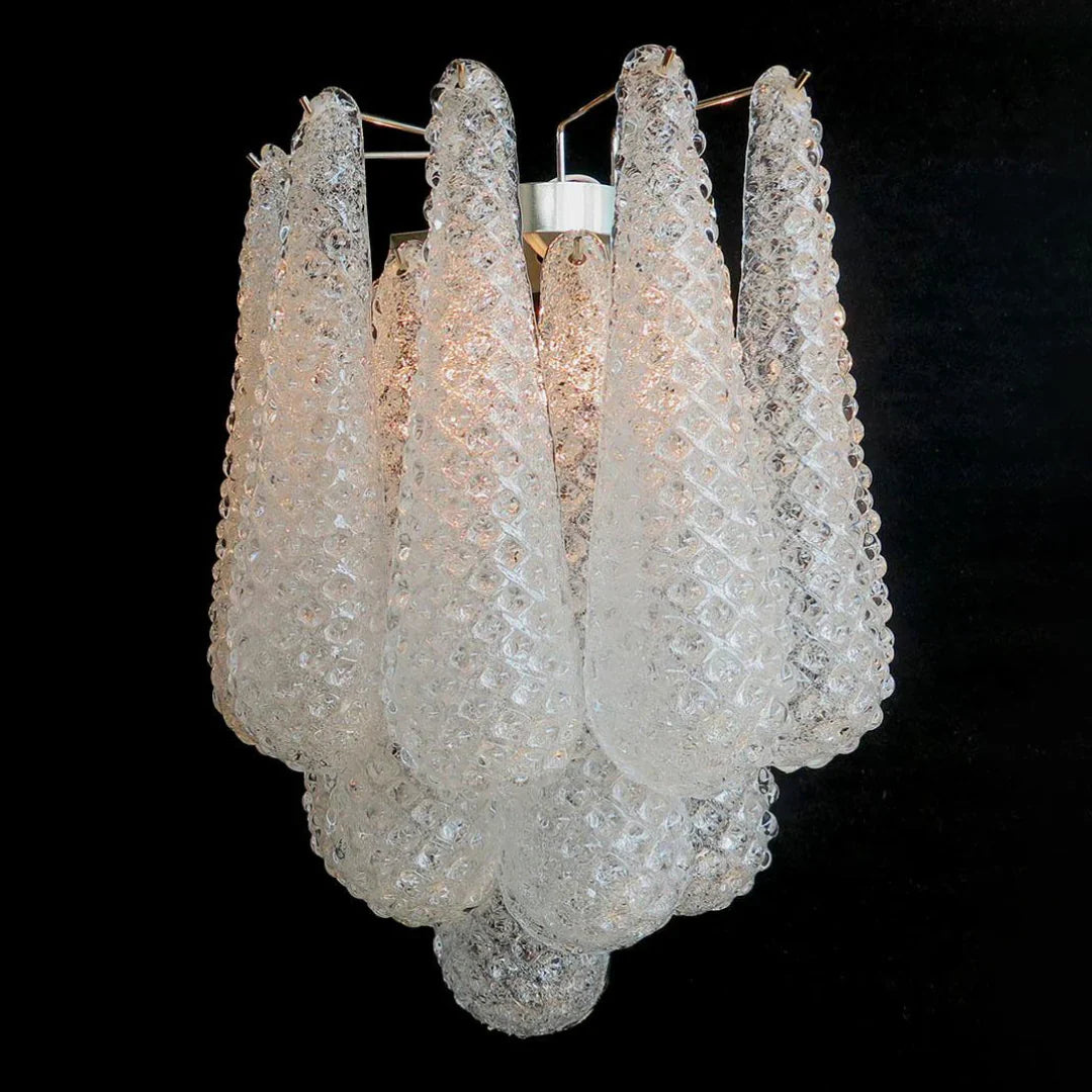 Murano Petals White Wall Light 13.4"