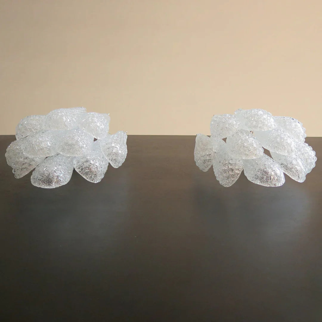 Murano Petals White Wall Light 13.4"