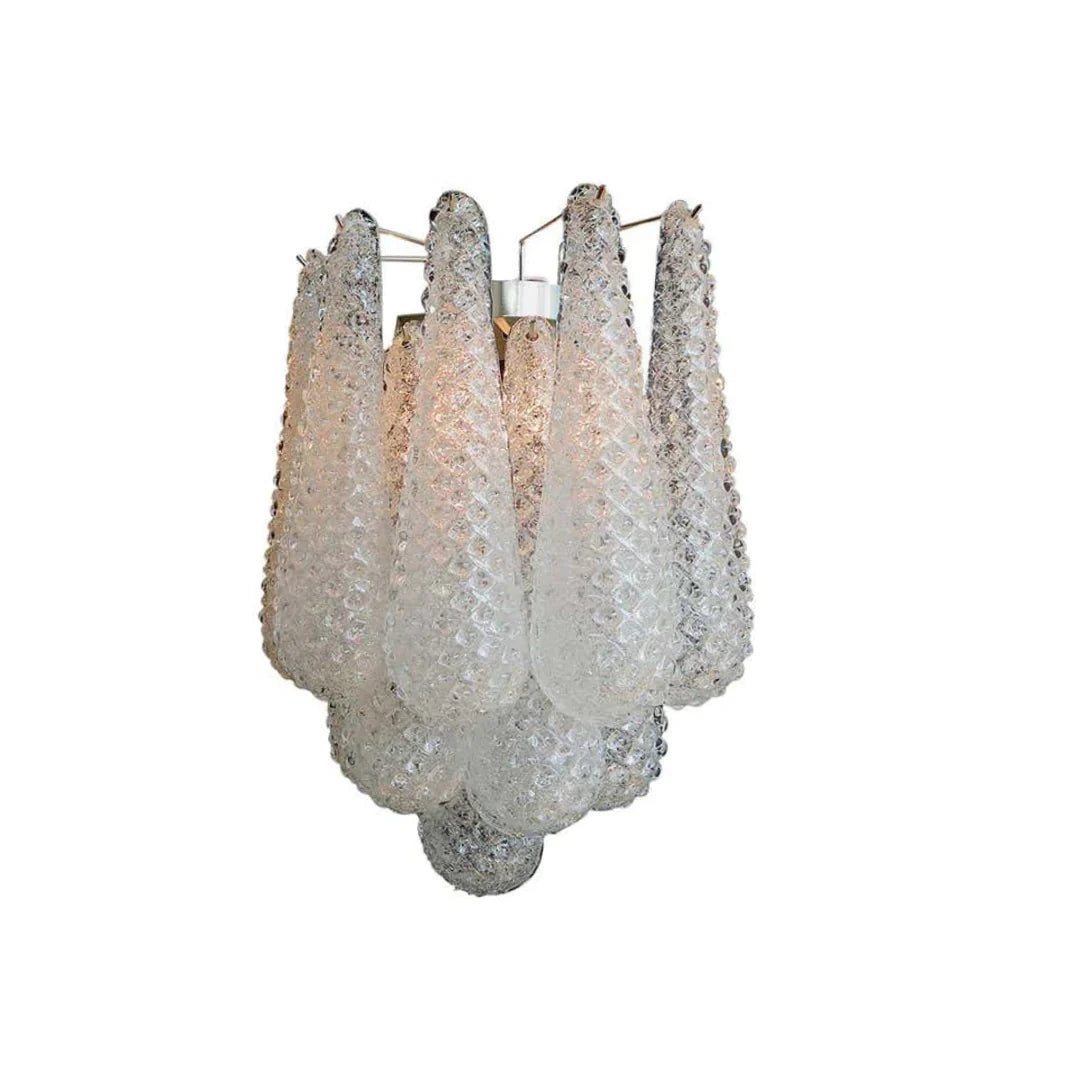 Murano Petals White Wall Light 13.4"