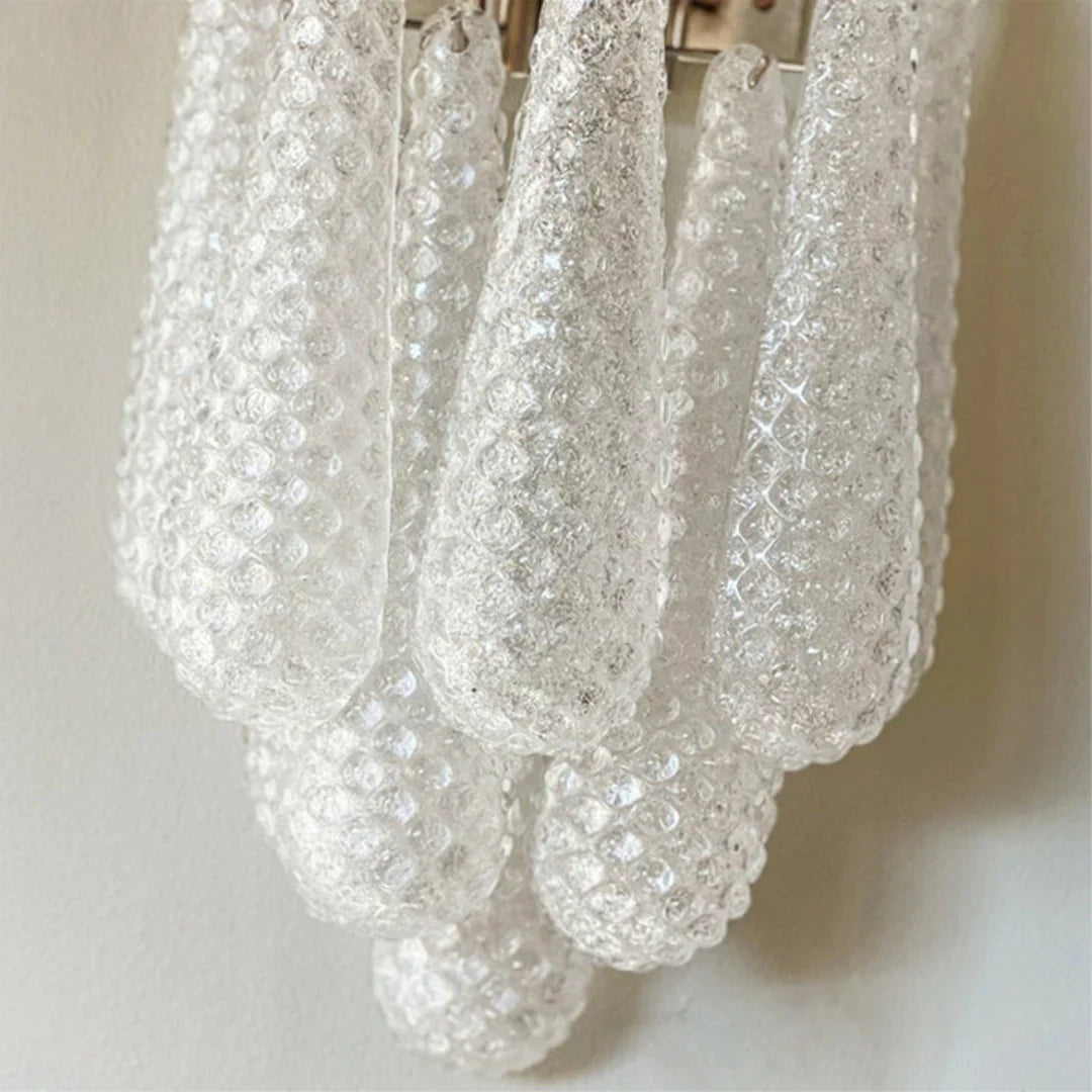 Murano Petals White Wall Light 13.4"