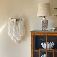 Murano Petals White Wall Light 13.4"