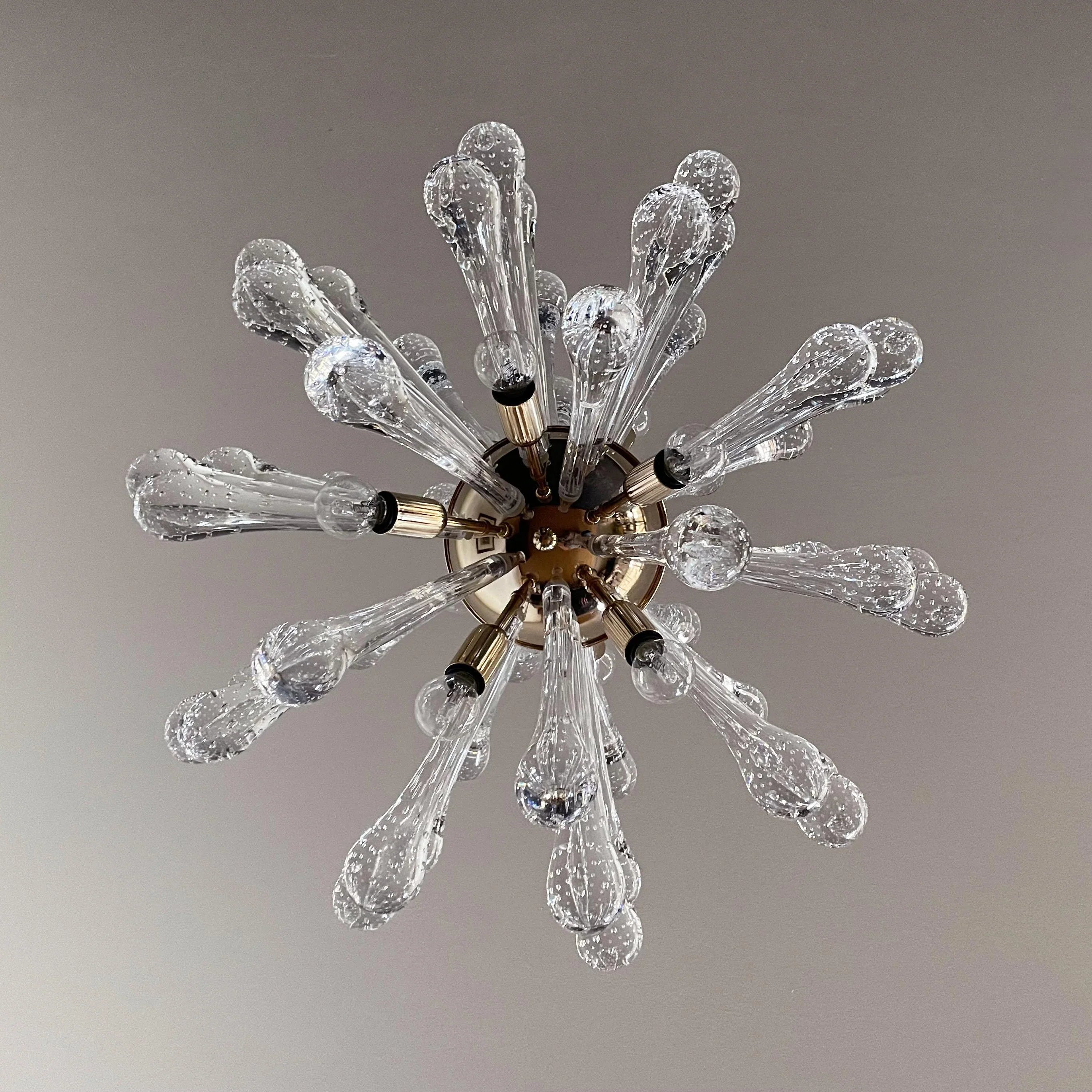 Vintage Murano Sputnik Glass Chandelier