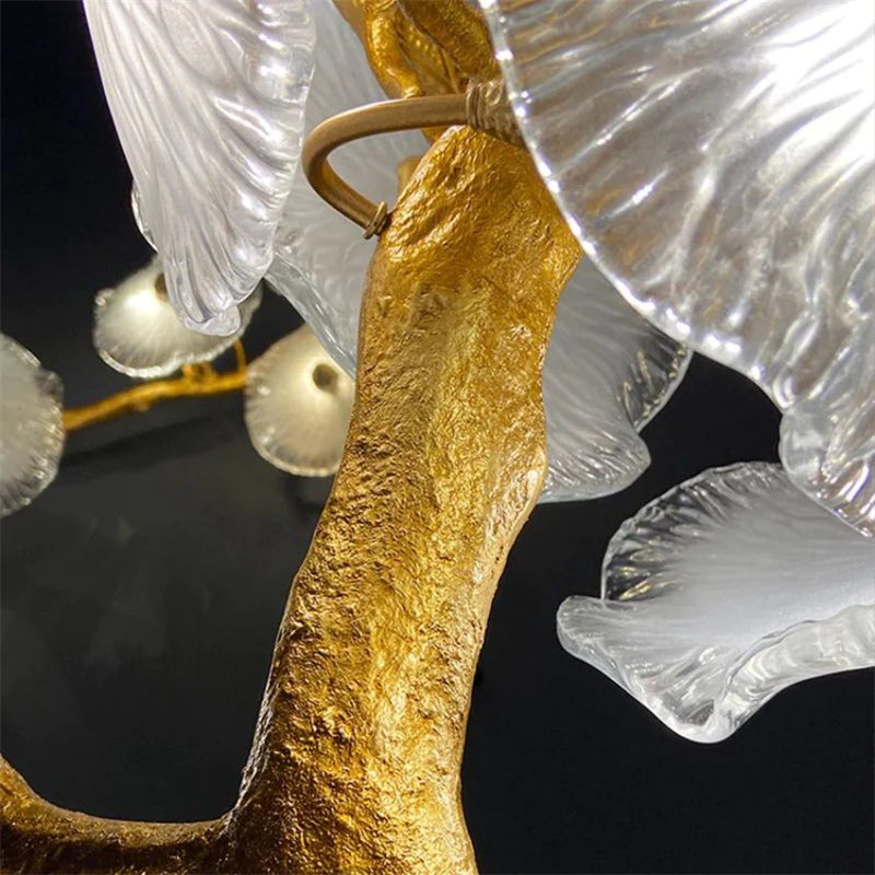 Leaf glass flower Ceiling Chandelier