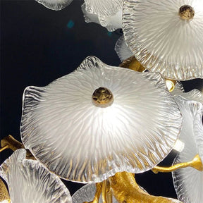 Leaf glass flower Ceiling Chandelier