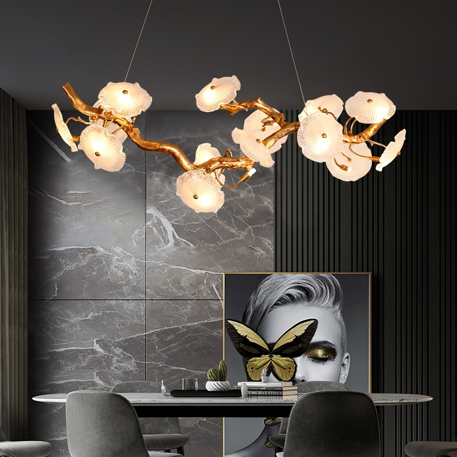 Nenufar Blooming Chandelier 49" 59"