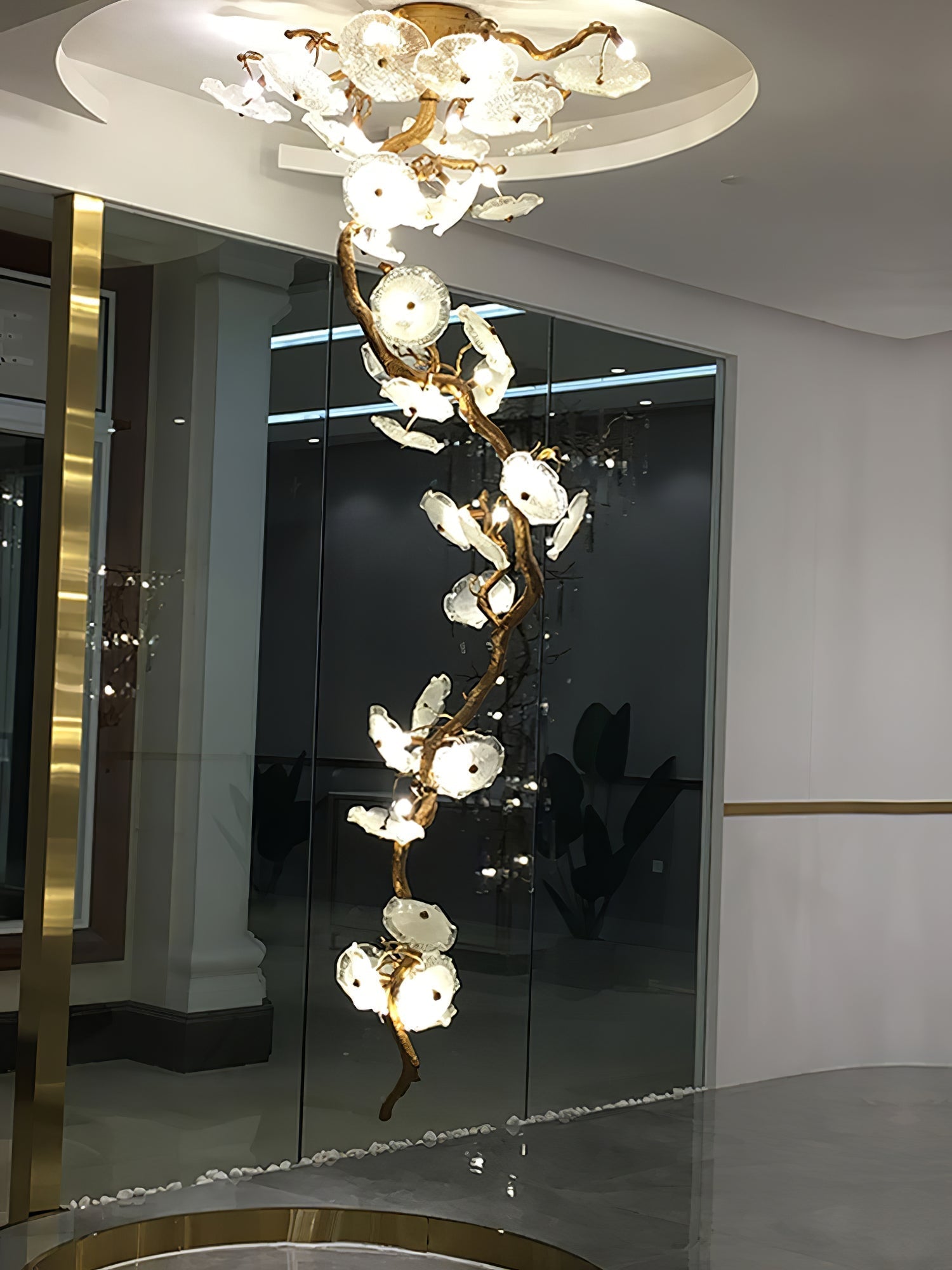 Nenufar Bonsai Chandelier 25.6" 31.5"