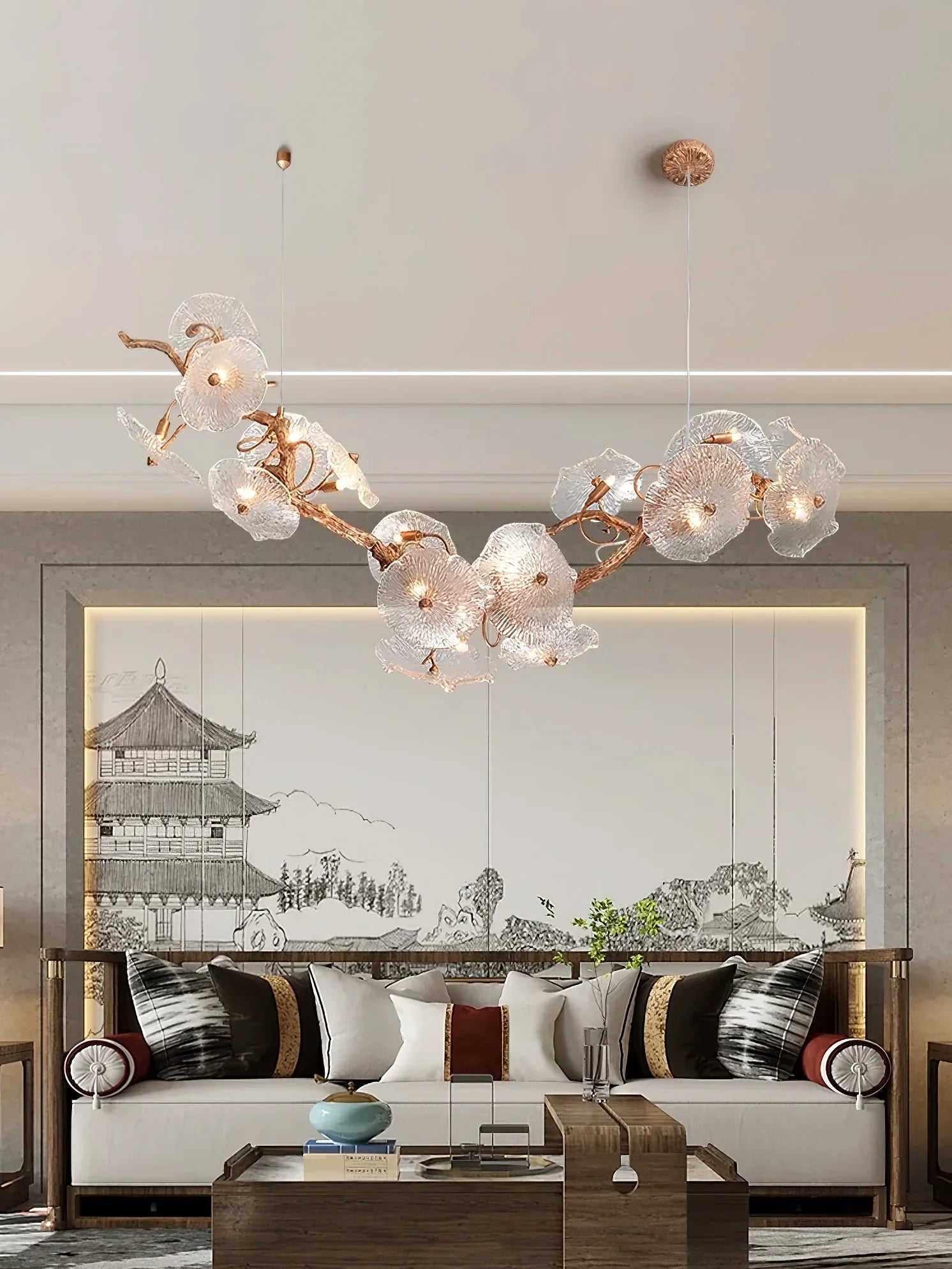 Nenufar Horizontal Chandelier