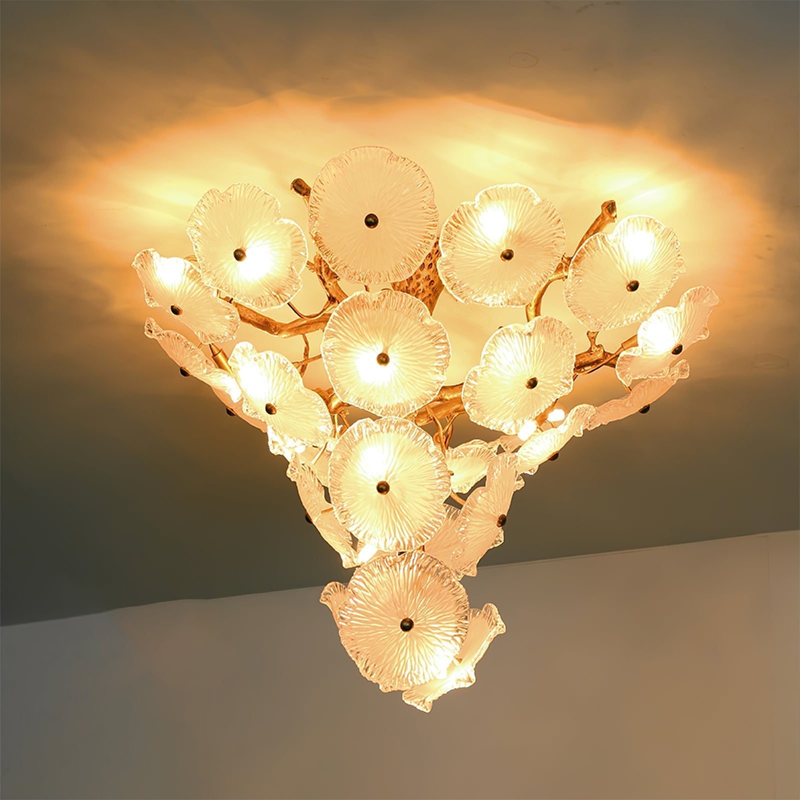 Nenufar Water Lily Chandelier 23.6" 31.5"#size_Dia 23.6″(60cm) x H 23.6″(60cm)