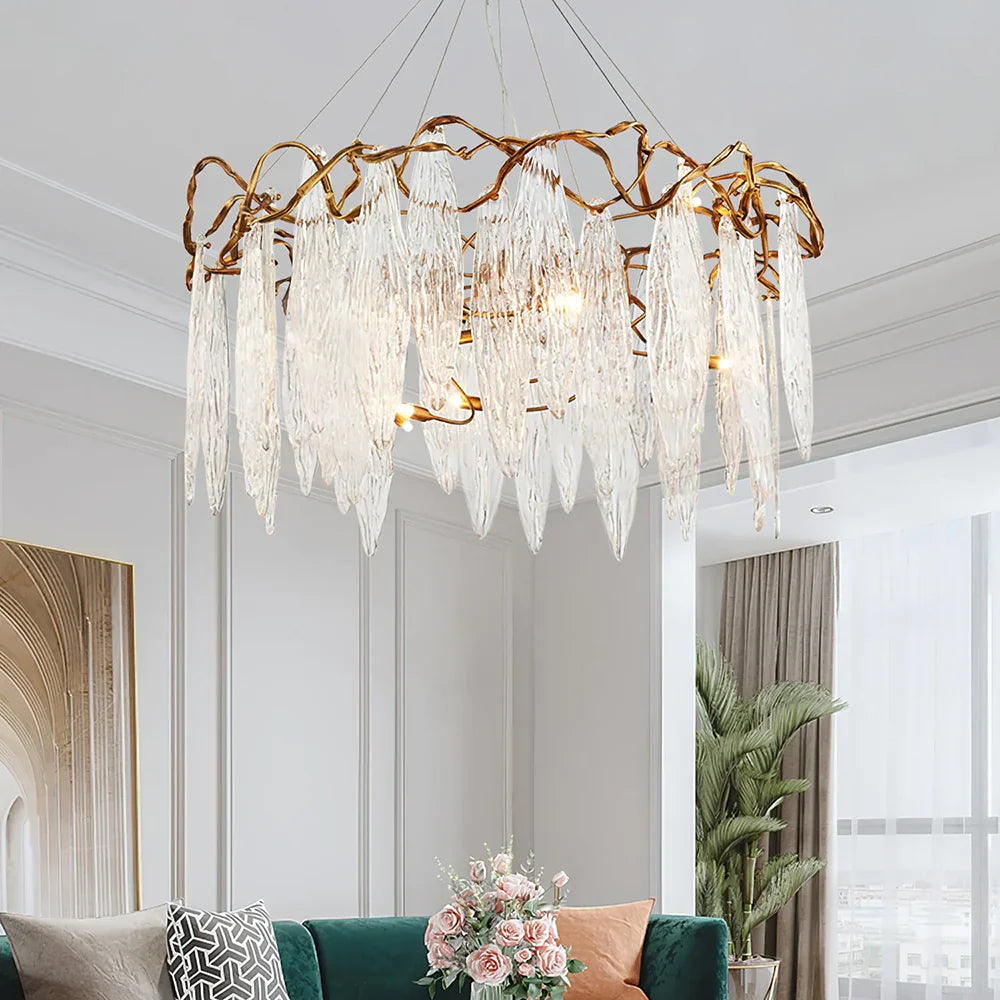 Kyle Niagara Island Crystal Chandelier 15.7" 23.6" 31.5" 39.4"D