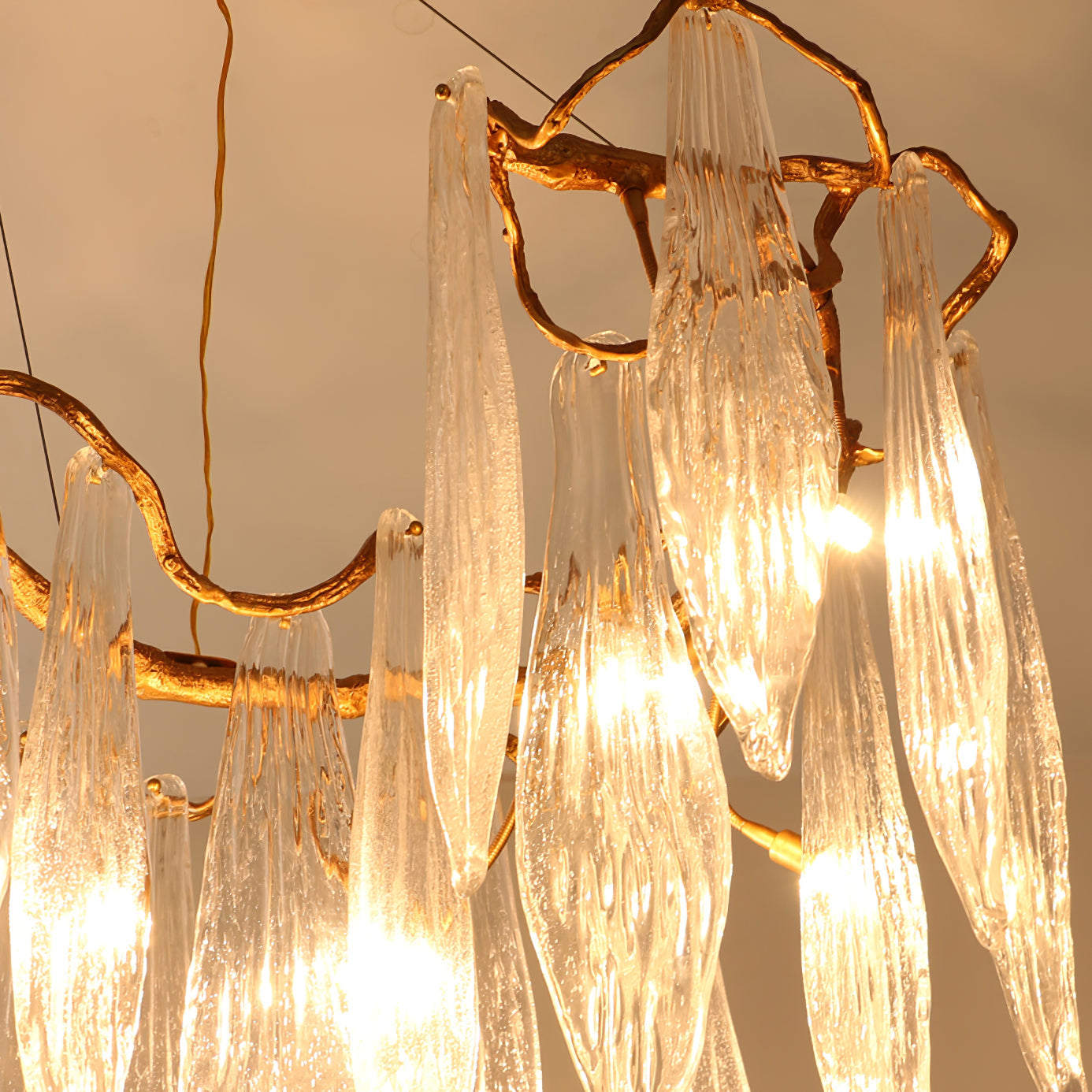 Kyle Niagara Brass Crystal Chandelier 59"L